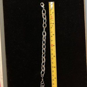 STELLA & DOT silver tone link bracelet